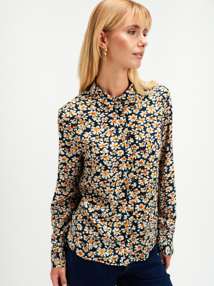 Koszula w żółte kwiaty 