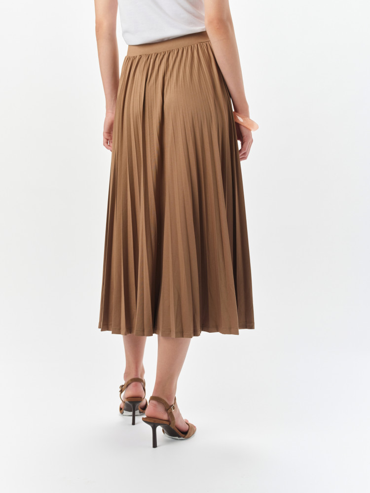 Plisowana spódnica beżowa 