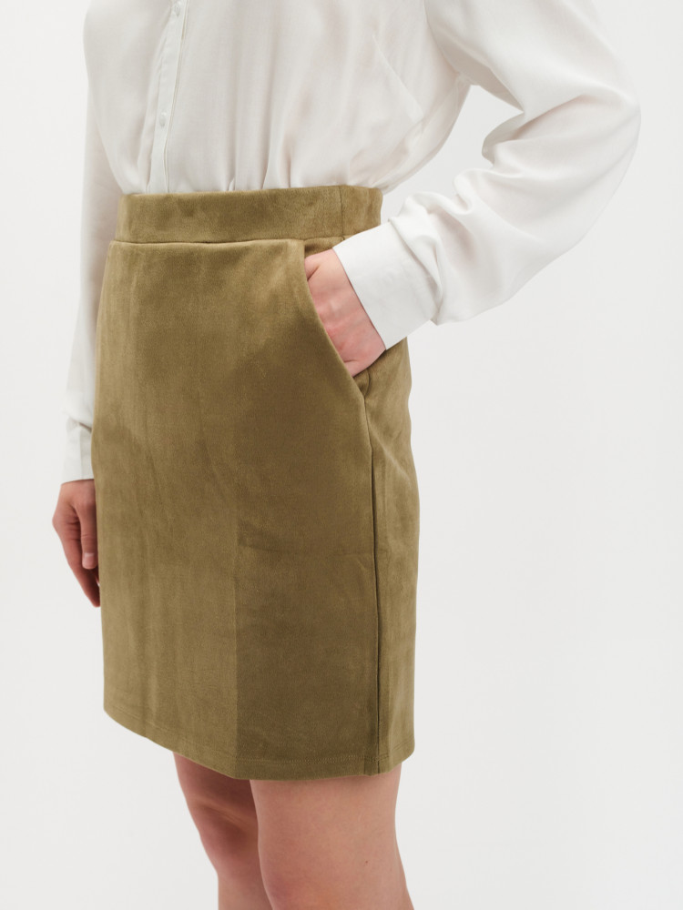 Mini spódniczka w kolorze khaki 