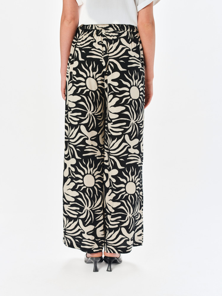 Wzorzyste spodnie tkaninowe 