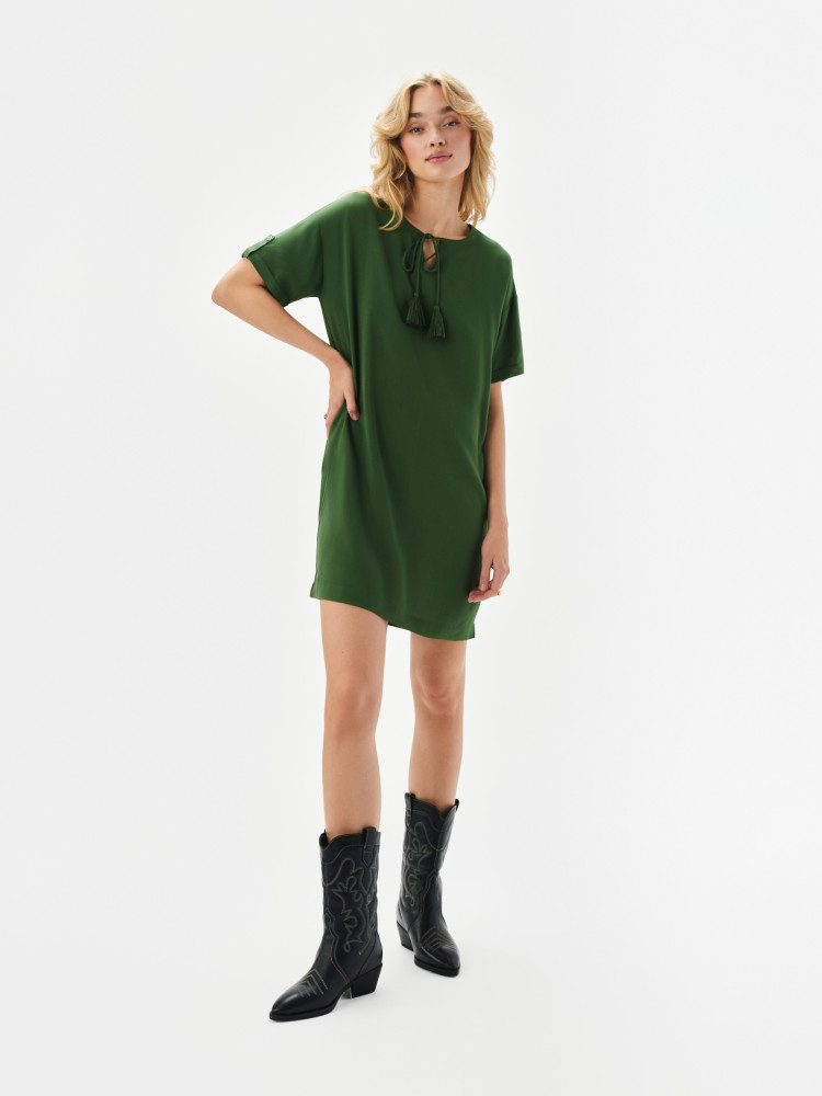 Mini zielona sukienka 