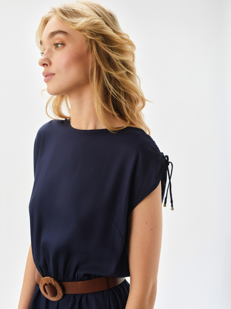 Granatowa sukienka mini 