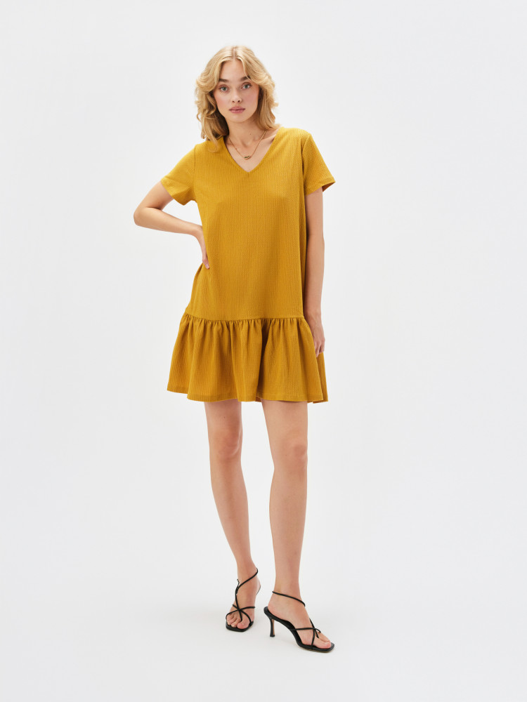 Żółta mini sukienka 