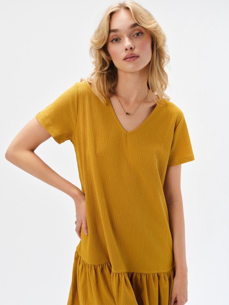 Żółta mini sukienka 