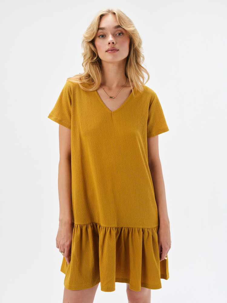 Żółta mini sukienka 