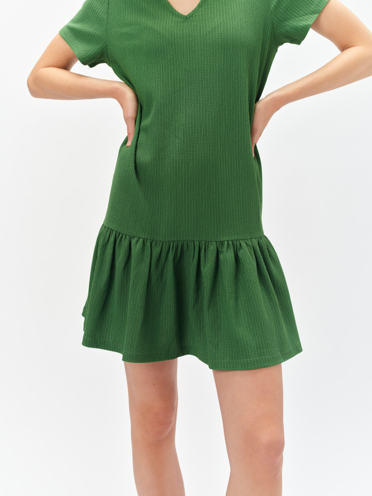 Zielona mini sukienka 