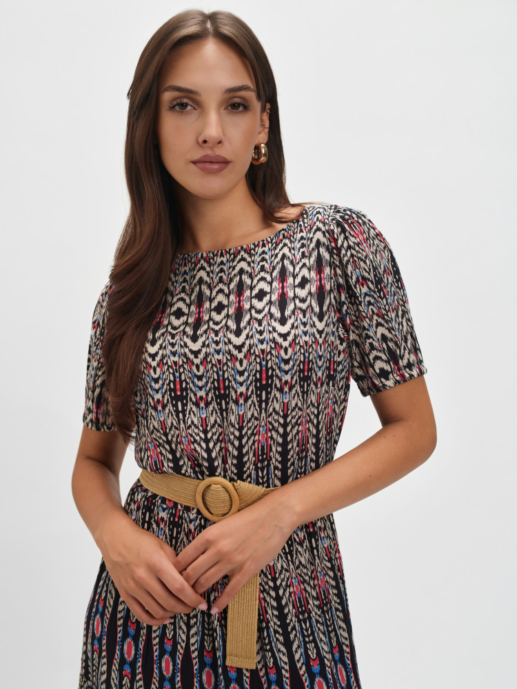 Sukienka midi w stylu etno 