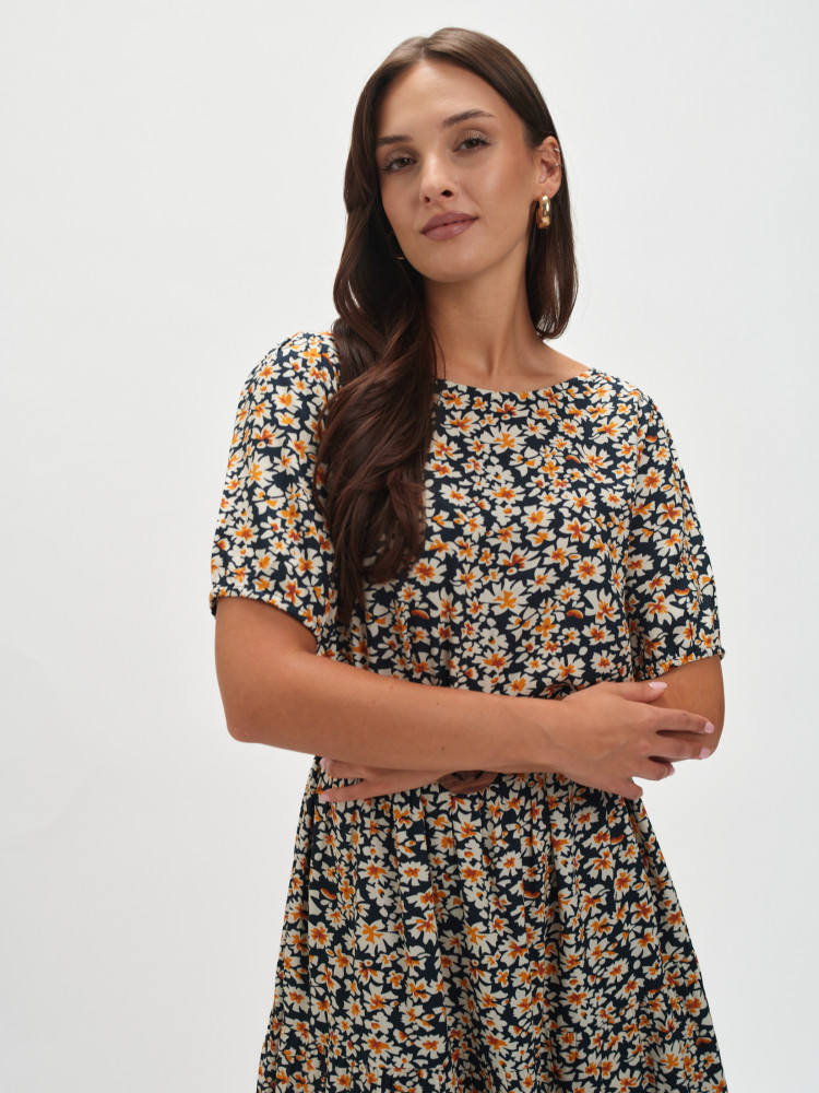 Sukienka w żółte kwiaty 