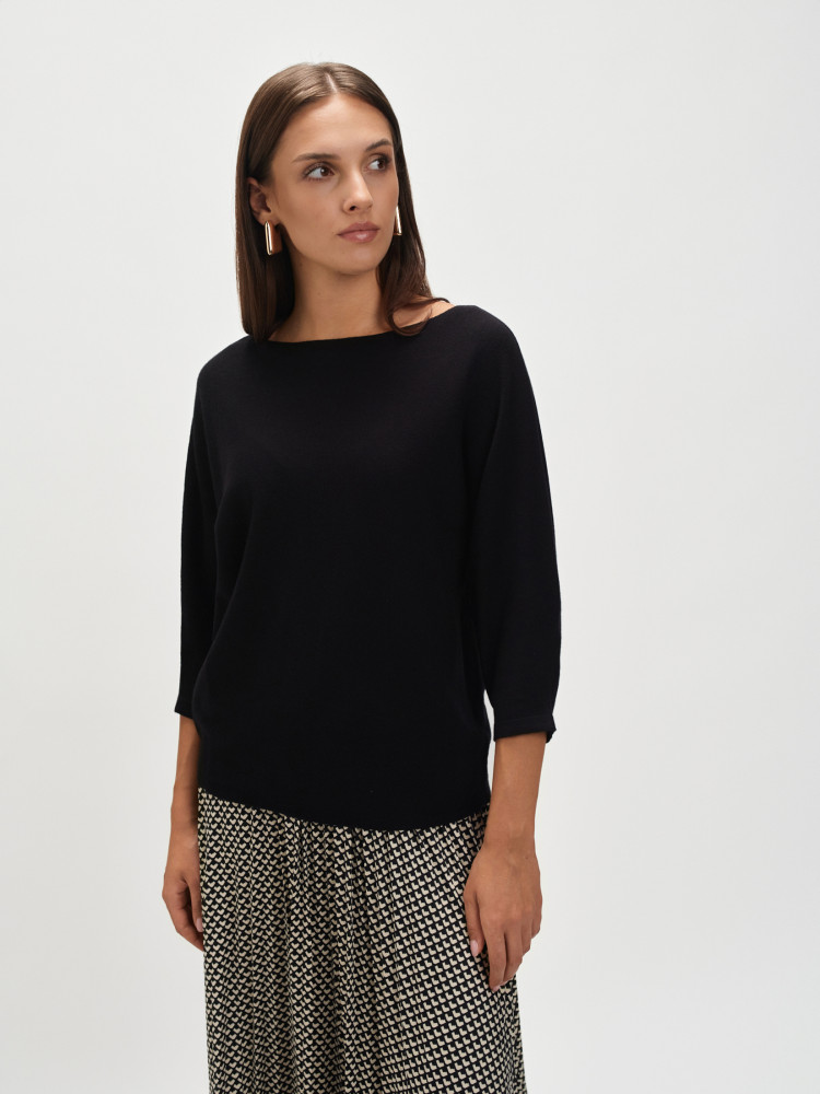 Klasyczny czarny sweter 