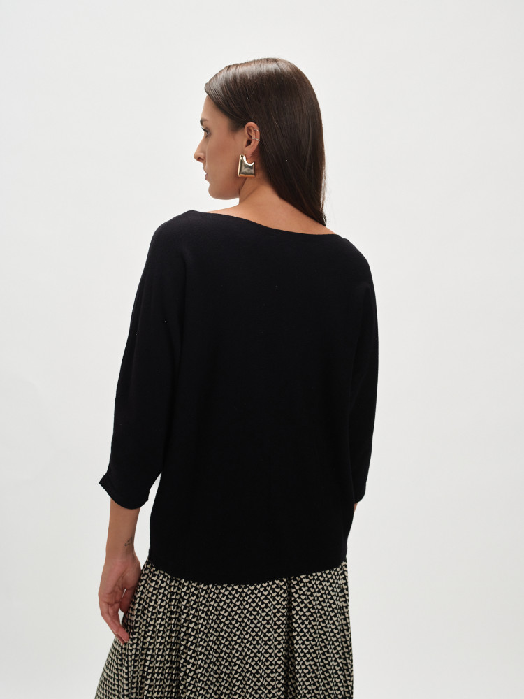 Klasyczny czarny sweter 
