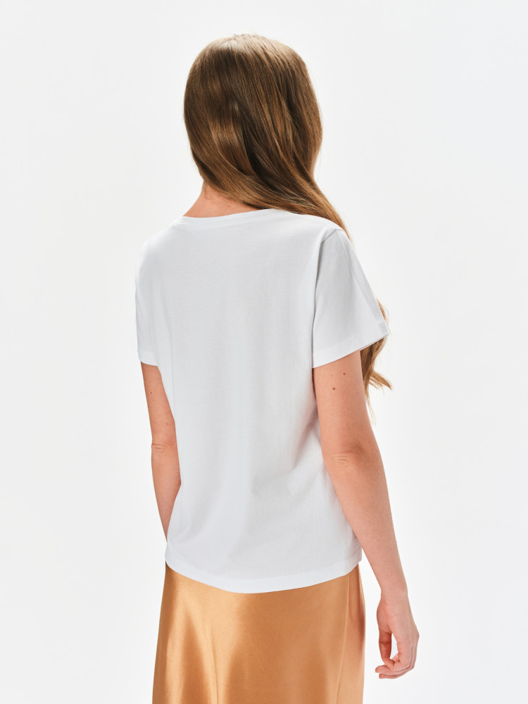T-shirt z delikatnym nadrukiem 