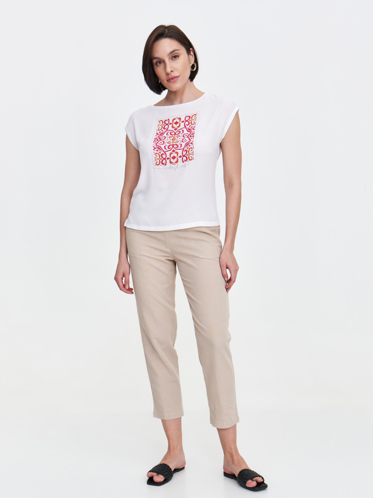 Bluzka z orientalnym nadrukiem  Bluzka z orientalnym nadrukiem