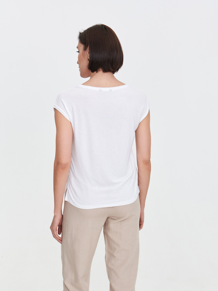 Bluzka z orientalnym nadrukiem  Bluzka z orientalnym nadrukiem