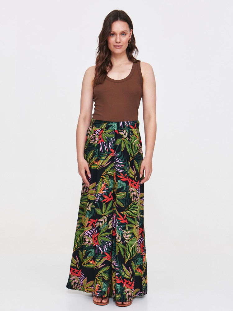 Brązowa bluzka na ramiączkach 