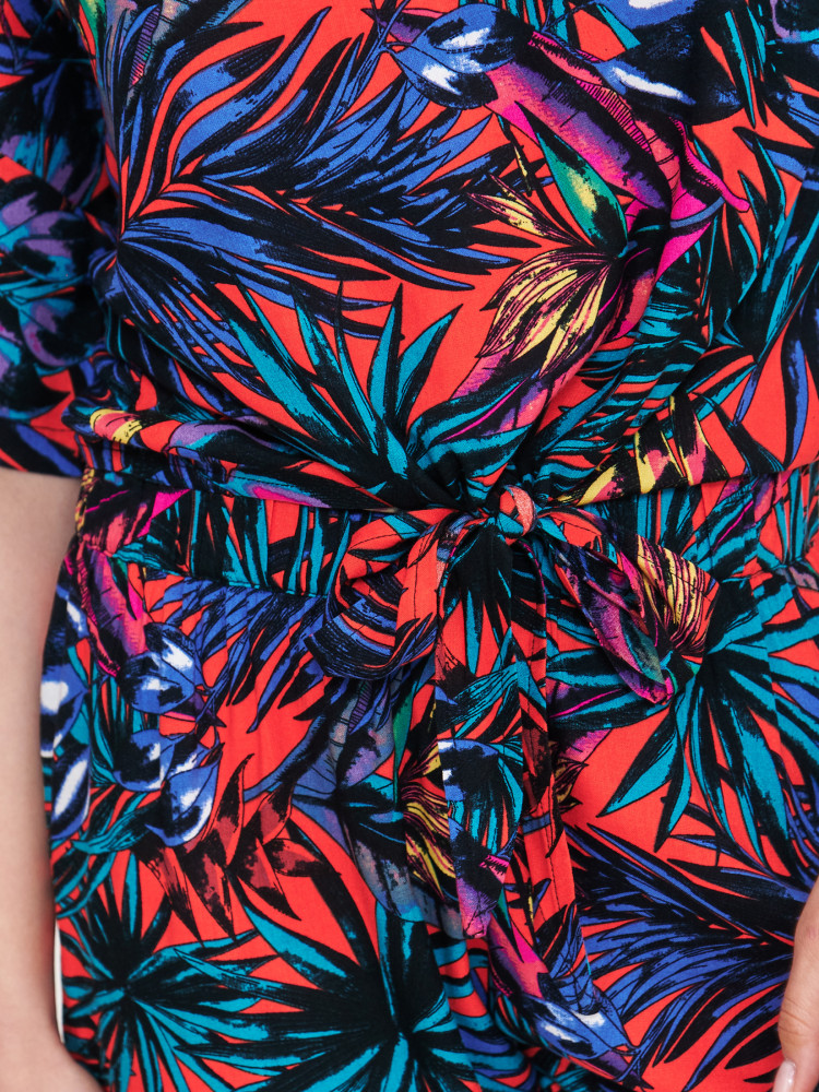 Luźna wzorzysta bluzka 