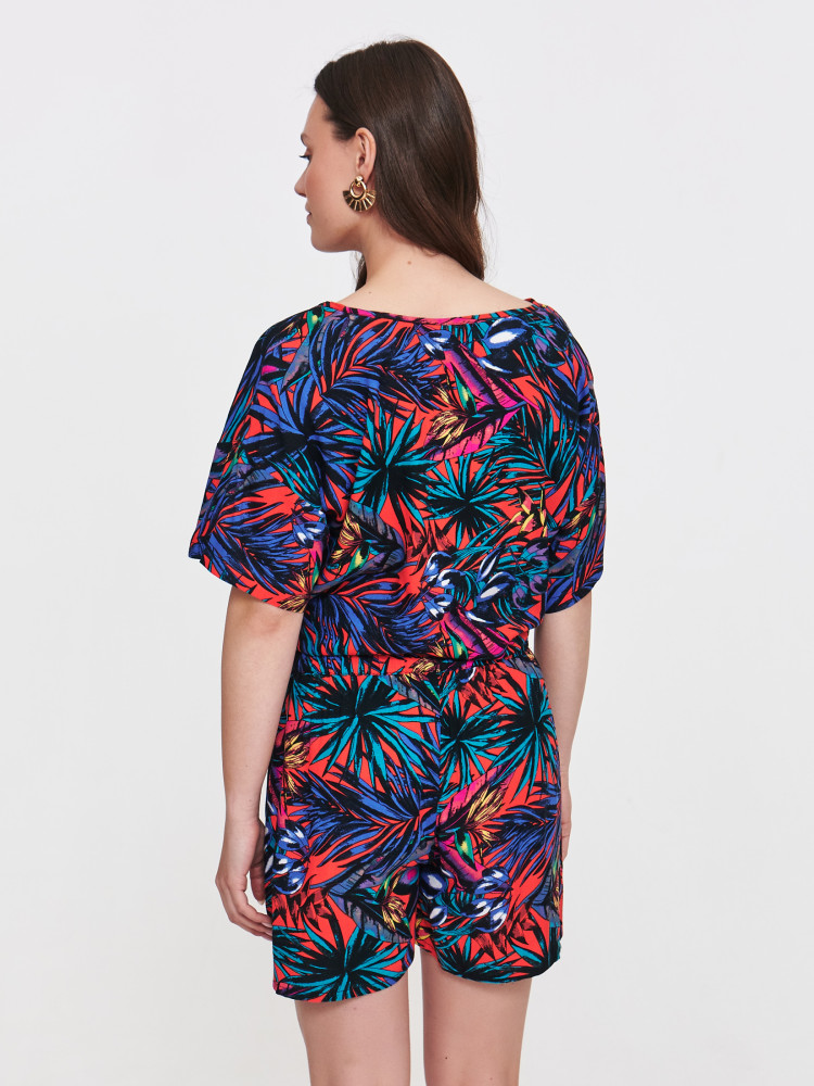 Luźna wzorzysta bluzka 