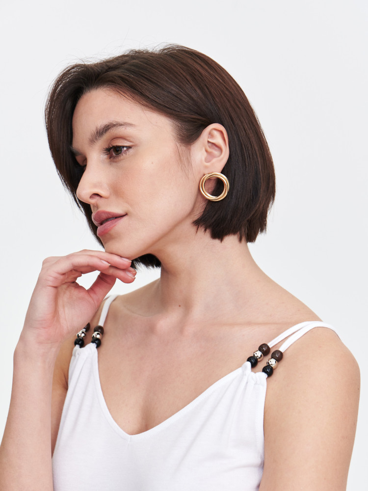 Bluzka na podwójnych ramiączkach 