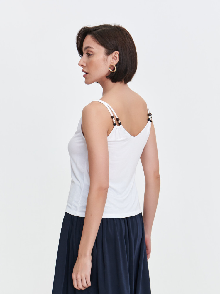 Bluzka na podwójnych ramiączkach 