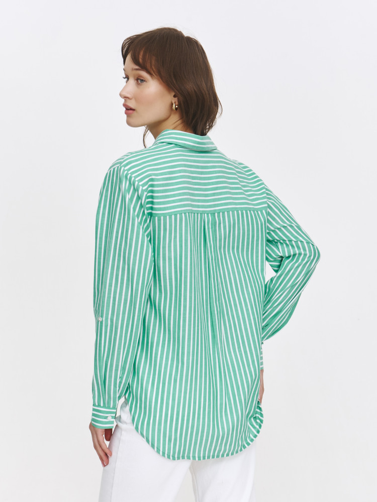 Koszula w zielone paski 