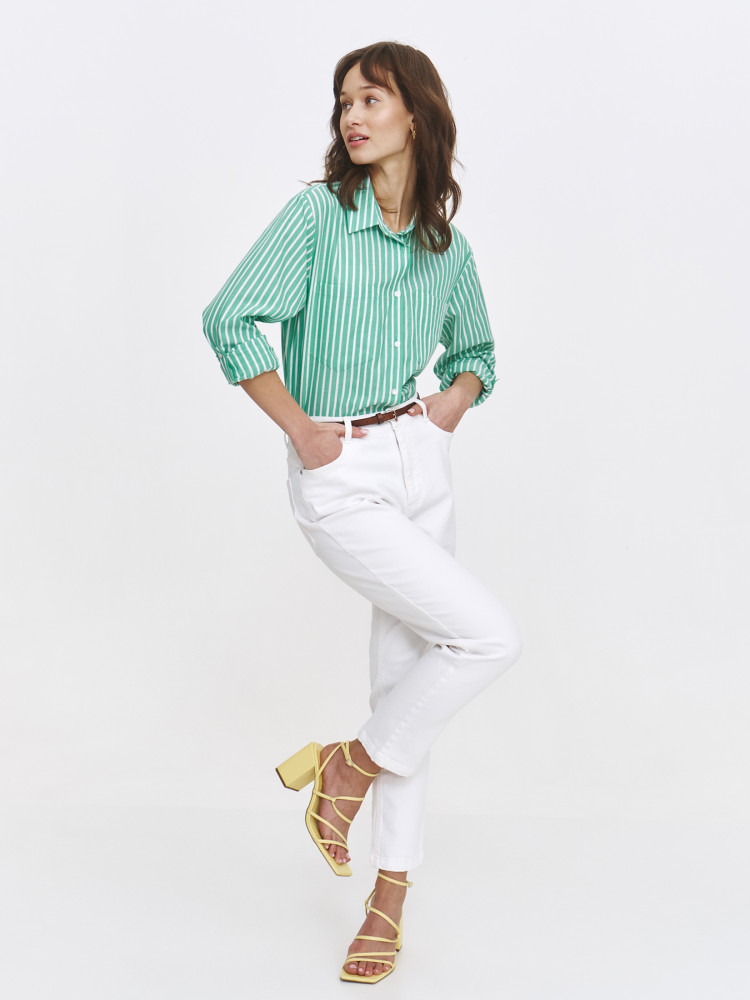 Koszula w zielone paski 