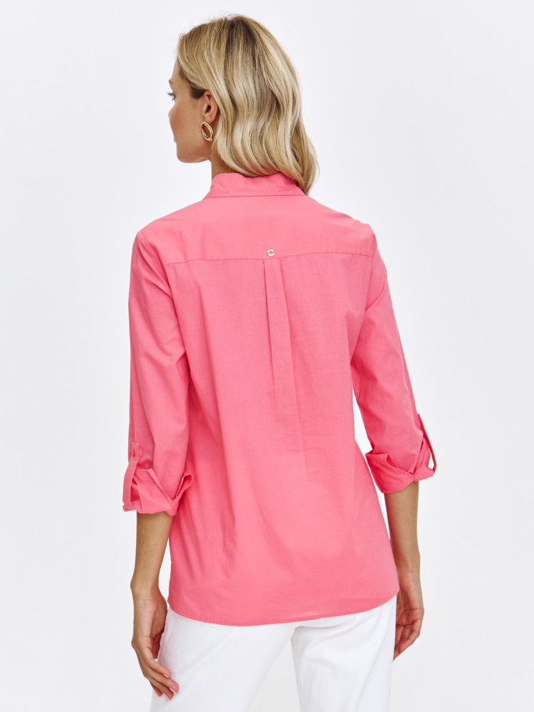 Różowa koszula o prostym kroju  Różowa koszula o prostym kroju