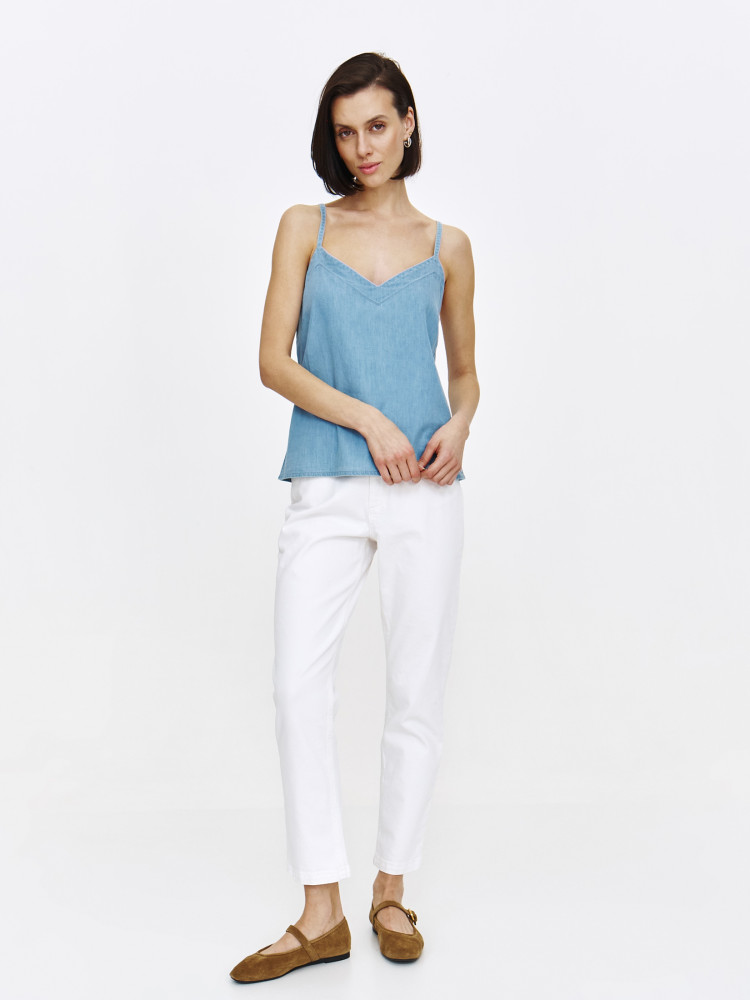 Jeansowy top na ramiączkach  Jeansowy top na ramiączkach