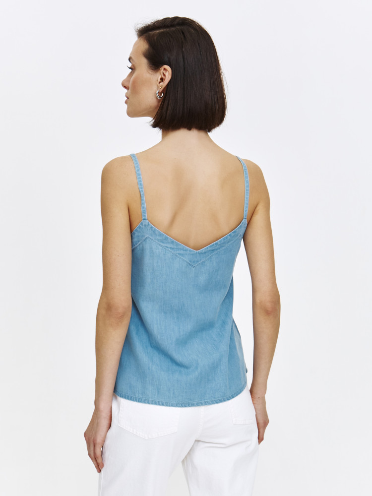 Jeansowy top na ramiączkach  Jeansowy top na ramiączkach