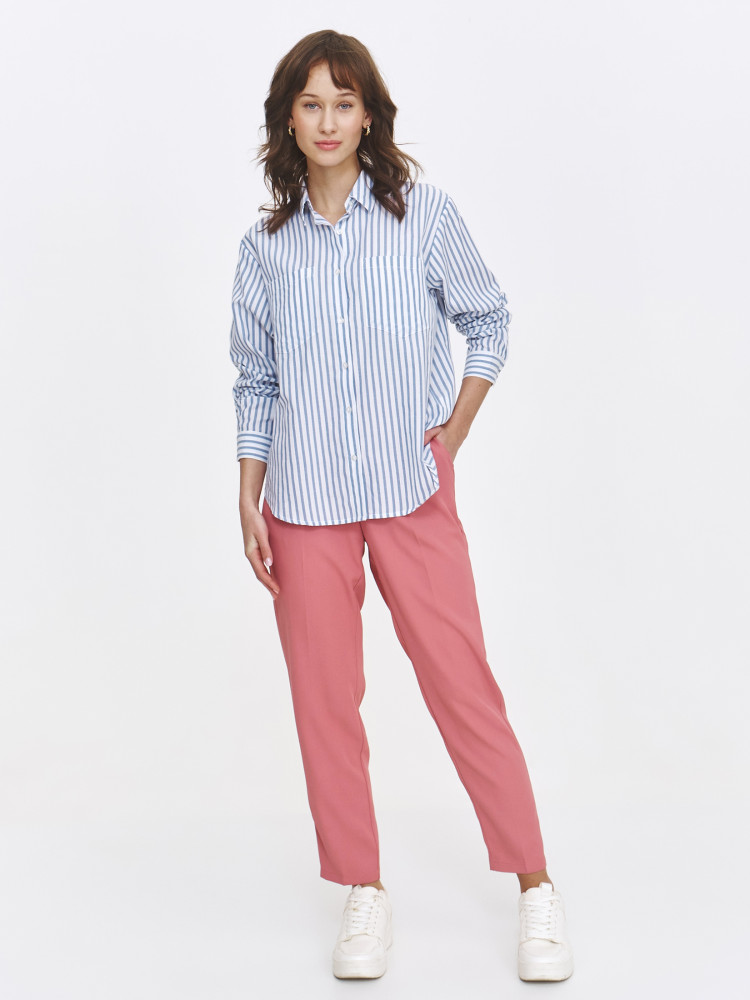 Koszula w paski o prostym fasonie  Koszula w paski o prostym fasonie