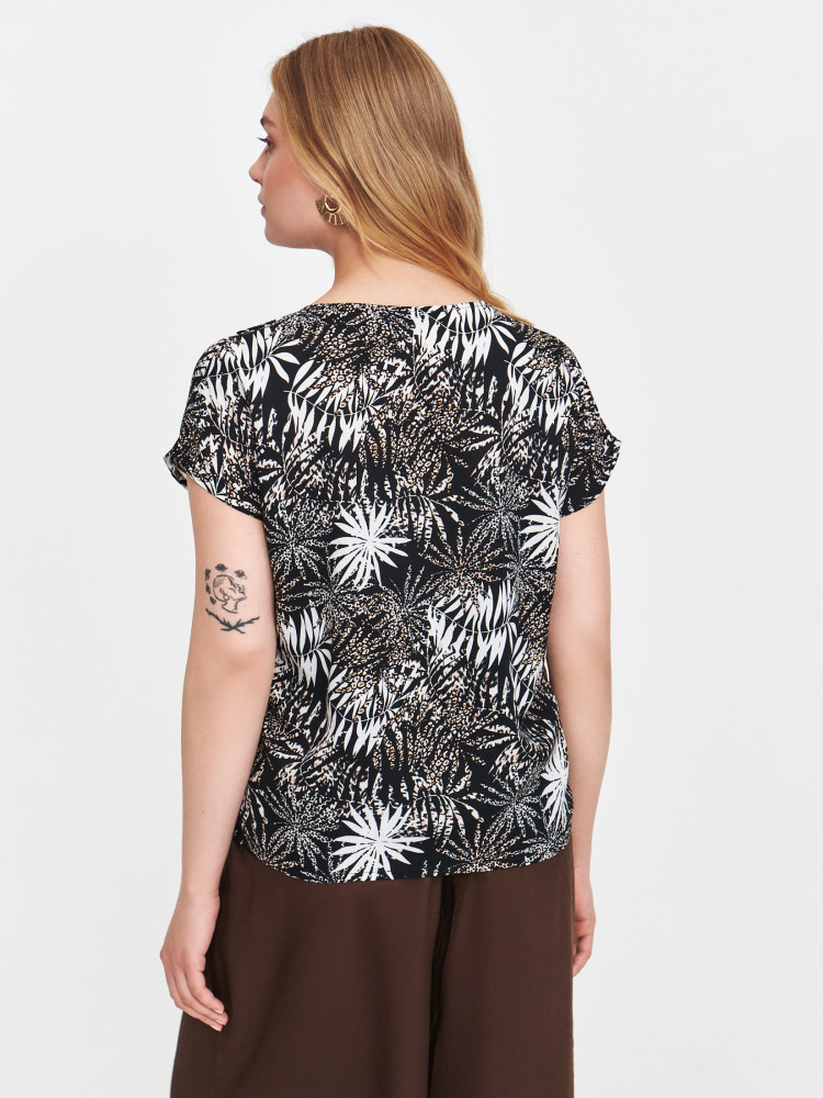 Bluzka z tropikalnym wzorem Bluzka z tropikalnym wzorem