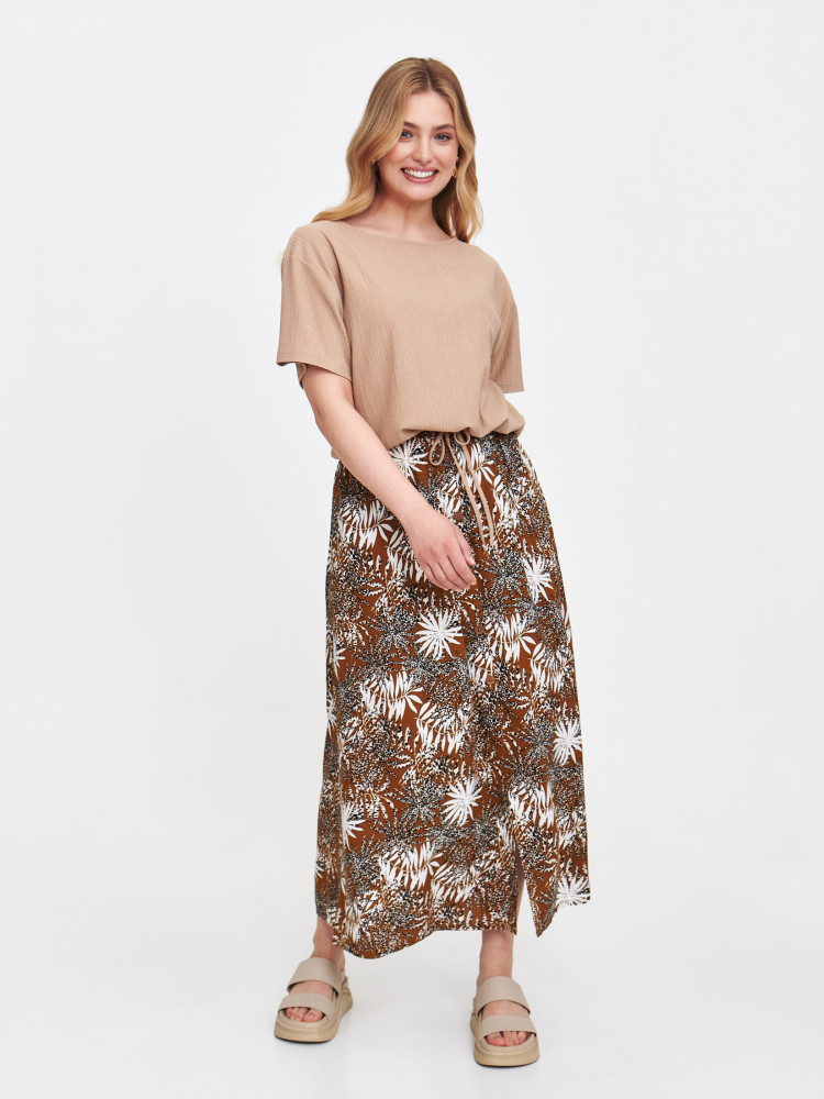 Beżowa bluza z krótkim rękawem 