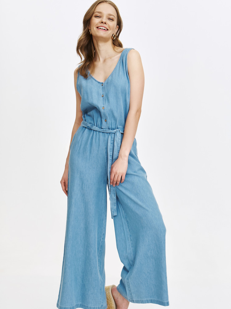 Kombinezon z imitacji denimu 