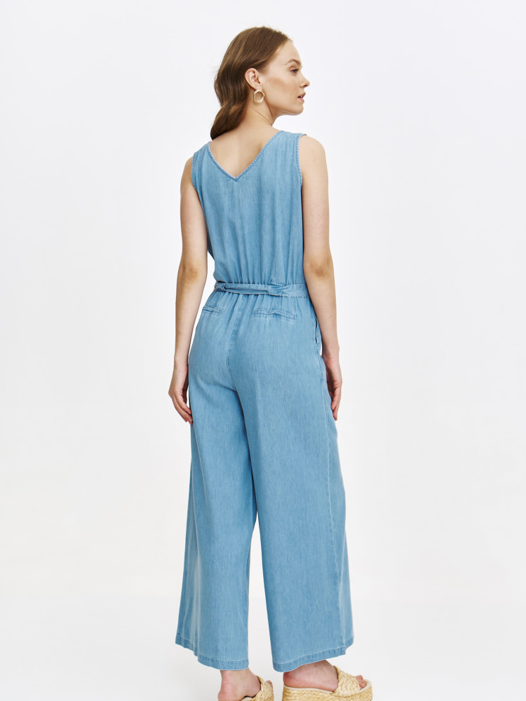 Kombinezon z imitacji denimu 