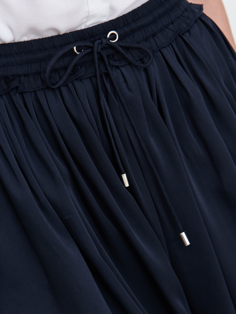 Granatowa długa spódnica 