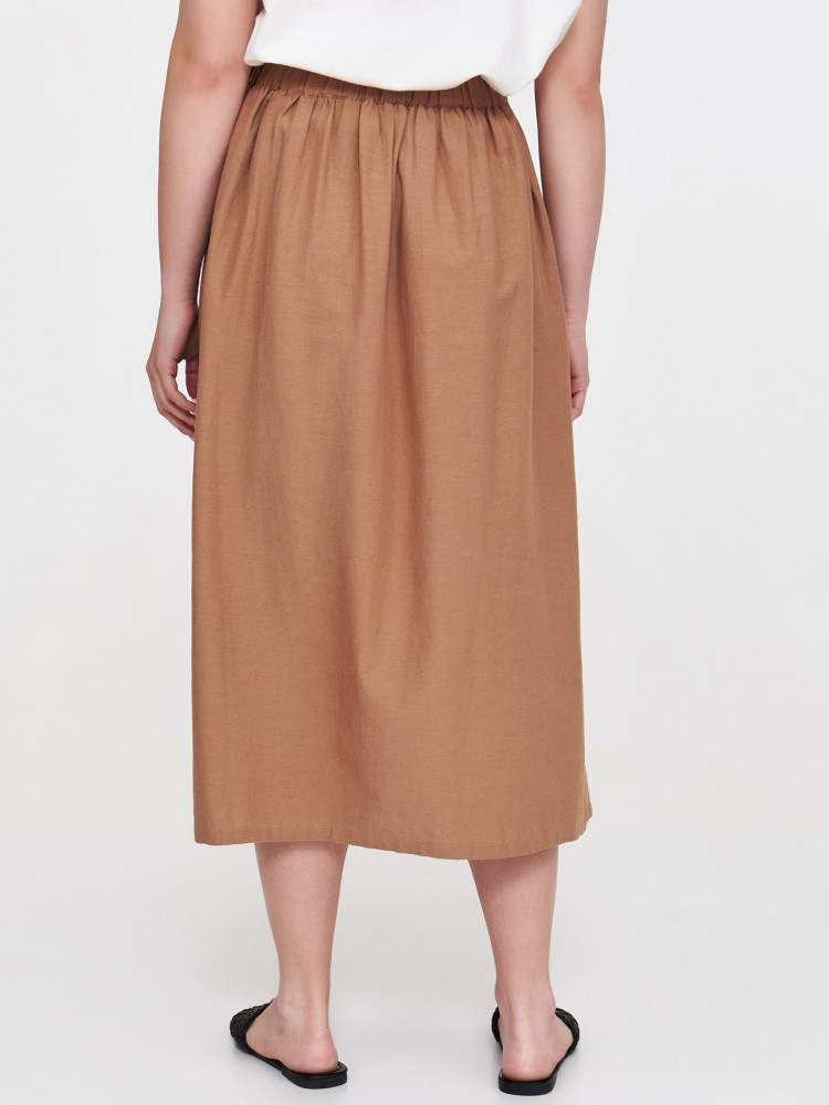 Beżowa spódnica midi 