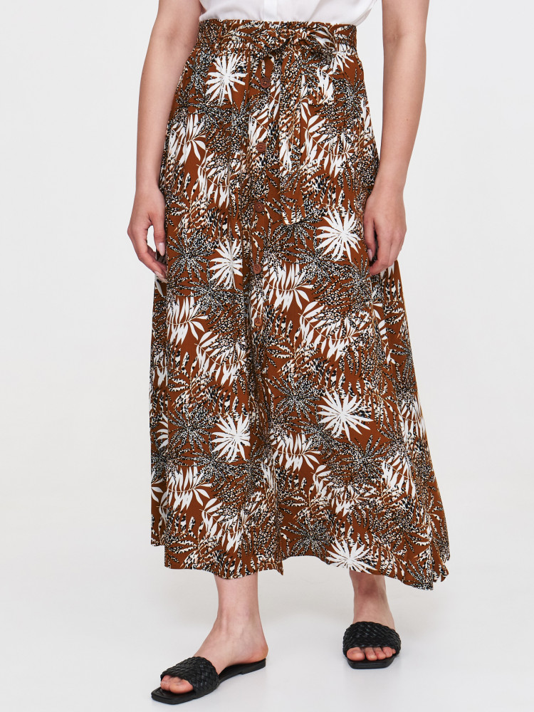 Wiskozowa wzorzysta spódnica 