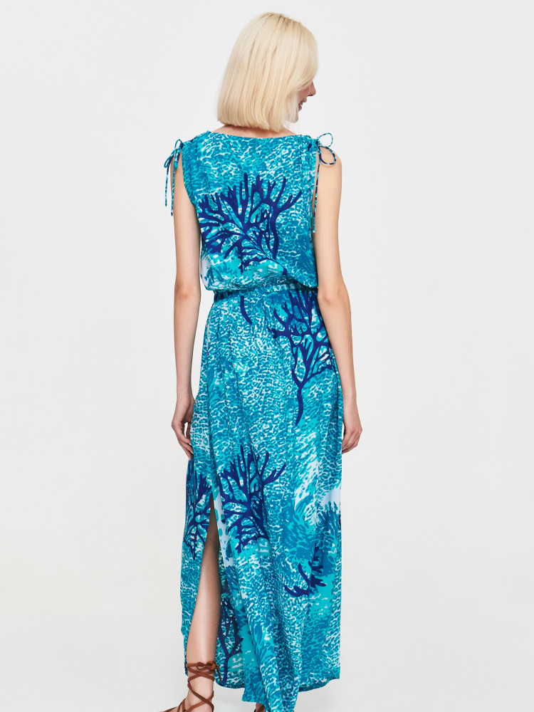 Sukienka maxi z printem