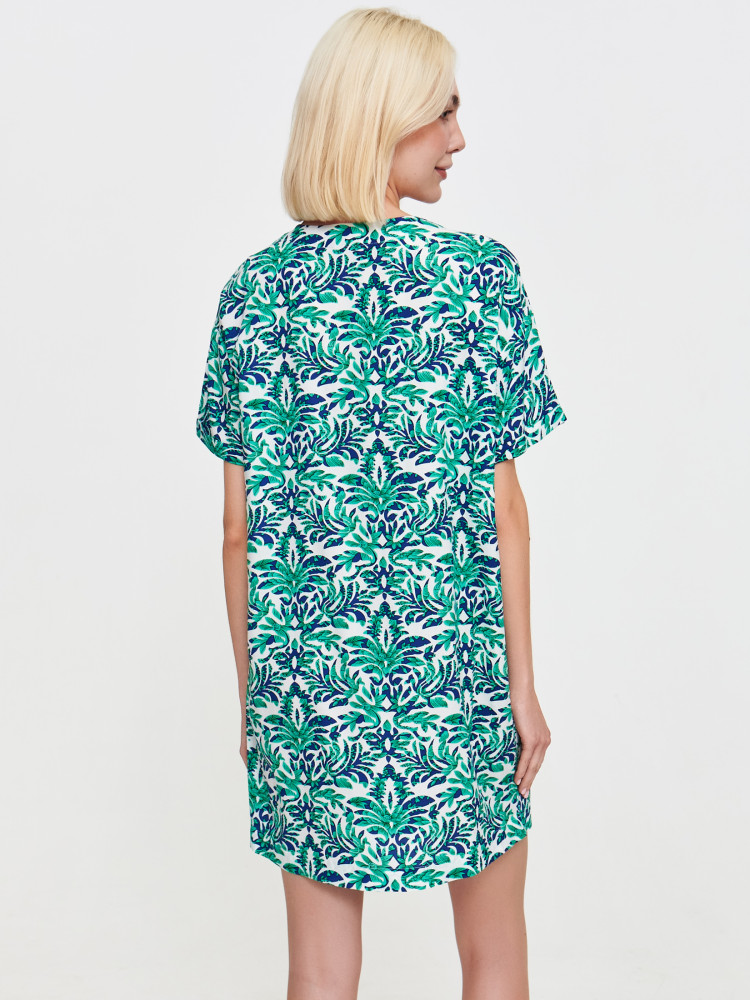 Sukienka z wzorem w drobne kwiaty 