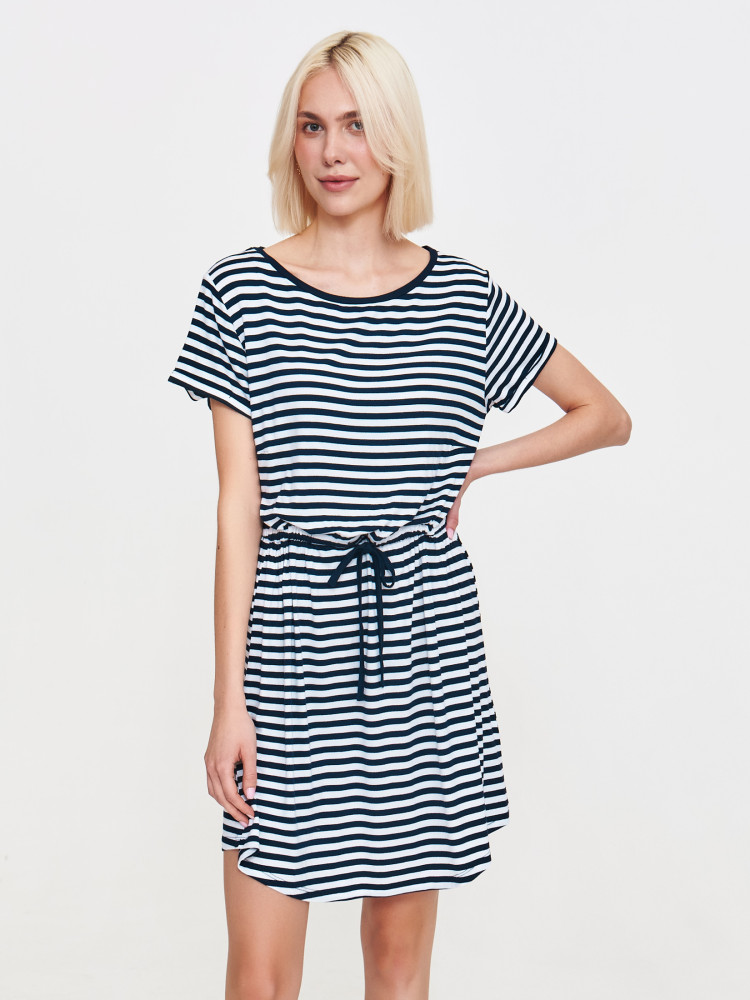 Sukienka dzianinowa w paski 