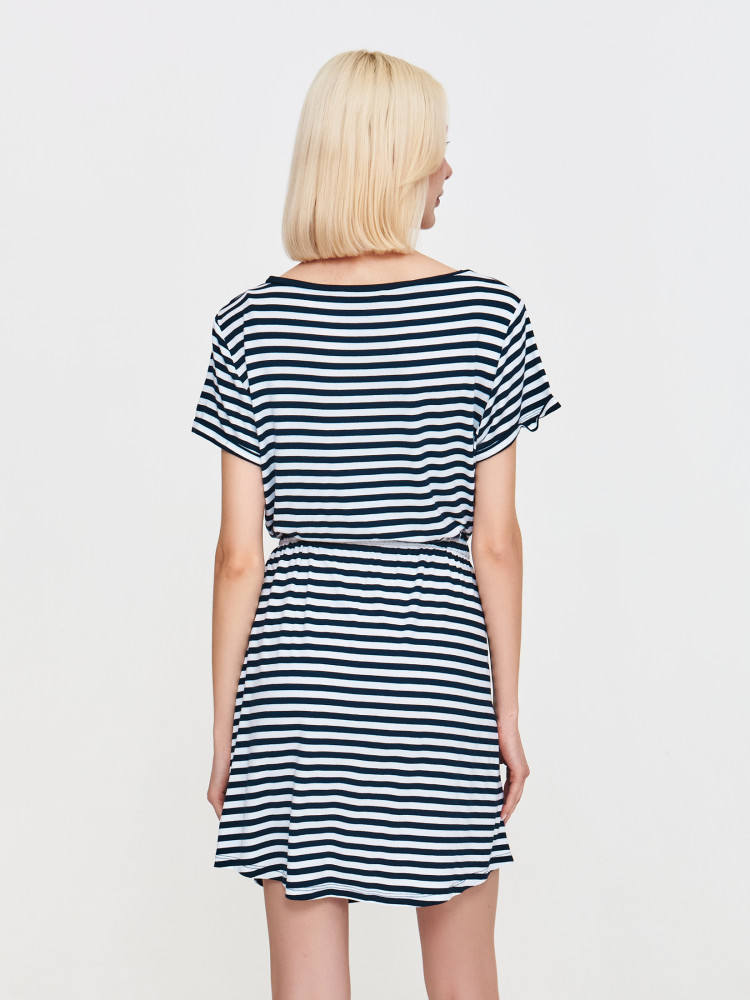 Sukienka dzianinowa w paski 