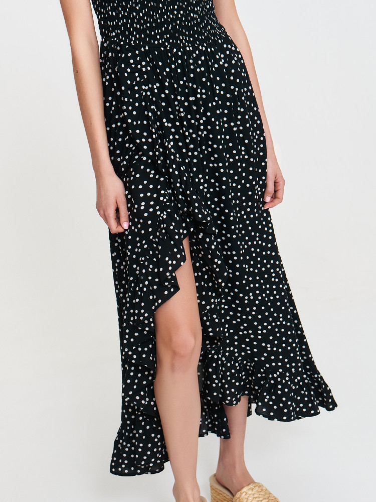 Wiskozowa sukienka w kropki 