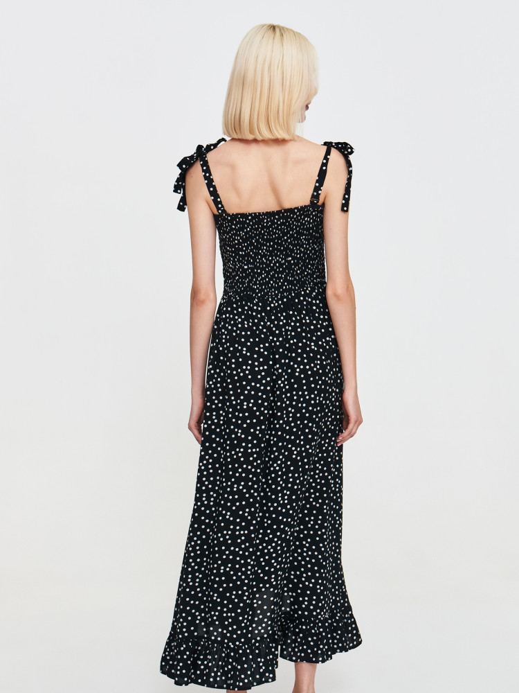 Wiskozowa sukienka w kropki 