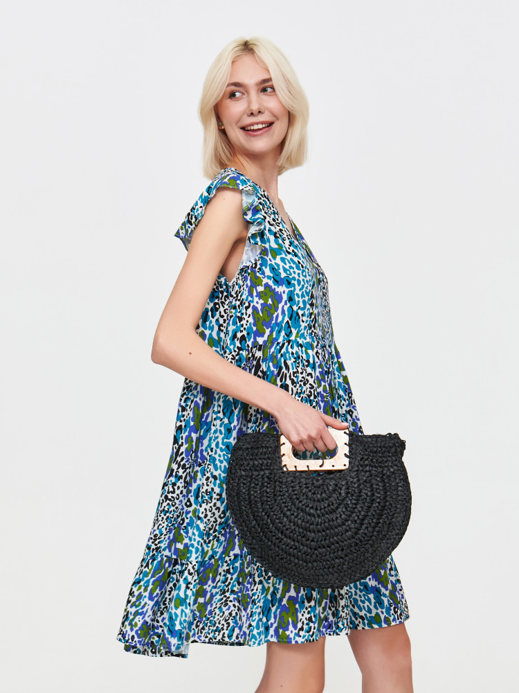 Zwiewna sukienka w zwierzęcy print