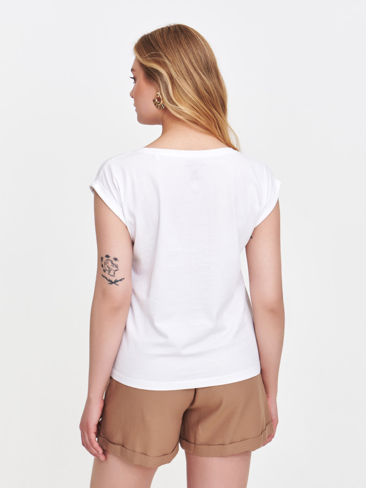 T-shirt z nowoczesnym nadrukiem 