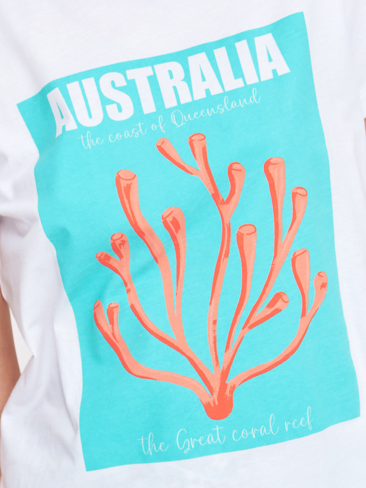 T-shirt z motywem rafy koralowej 