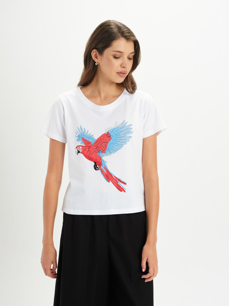T-shirt regular z nadrukiem 