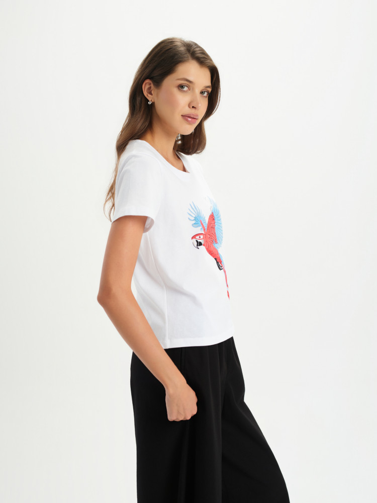 T-shirt regular z nadrukiem 