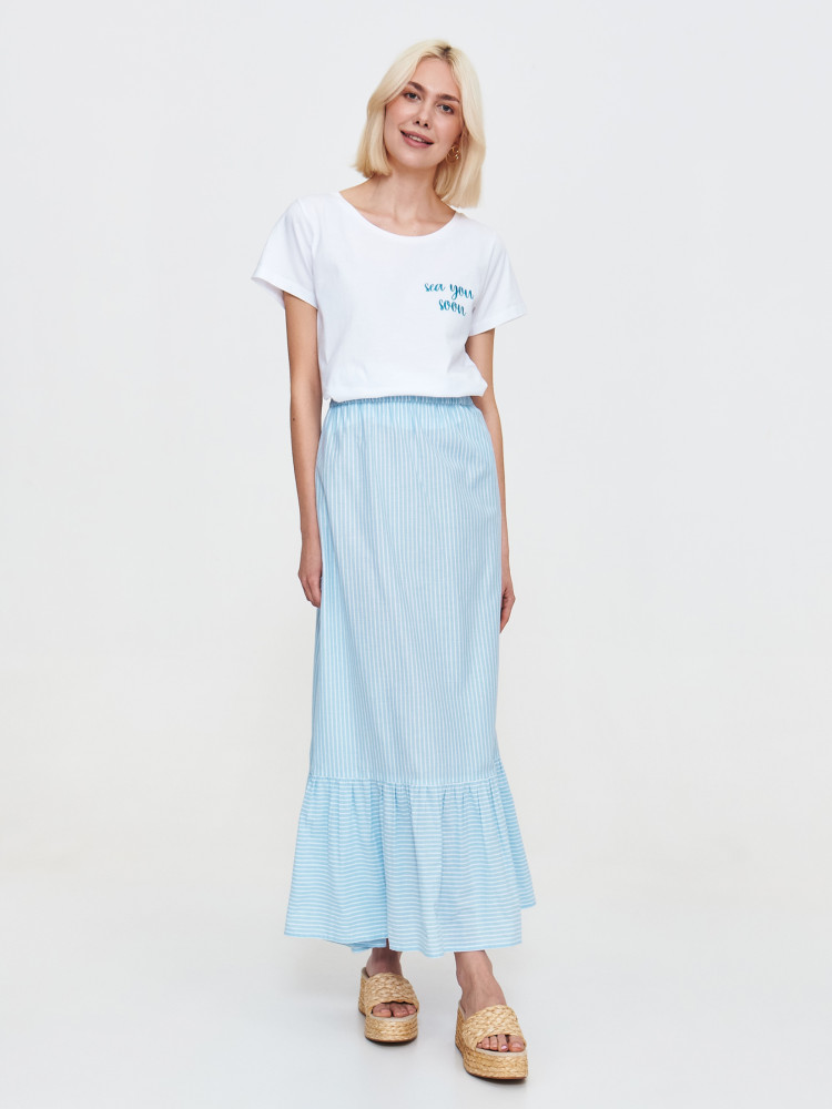 Biały t-shirt z napisem 