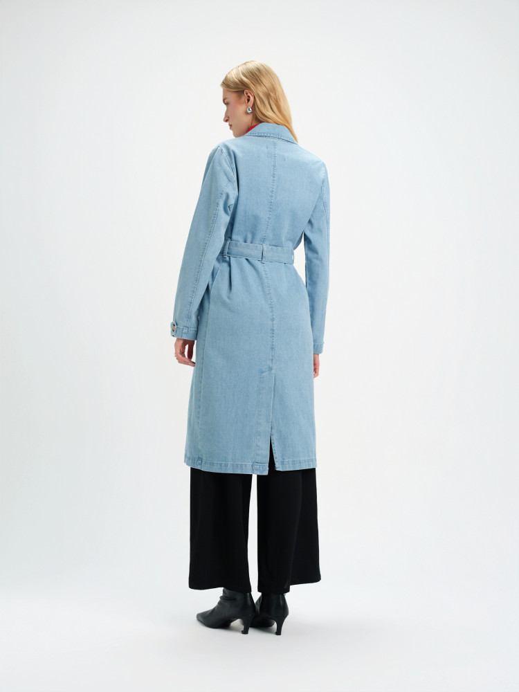 Płaszcz damski jeans 