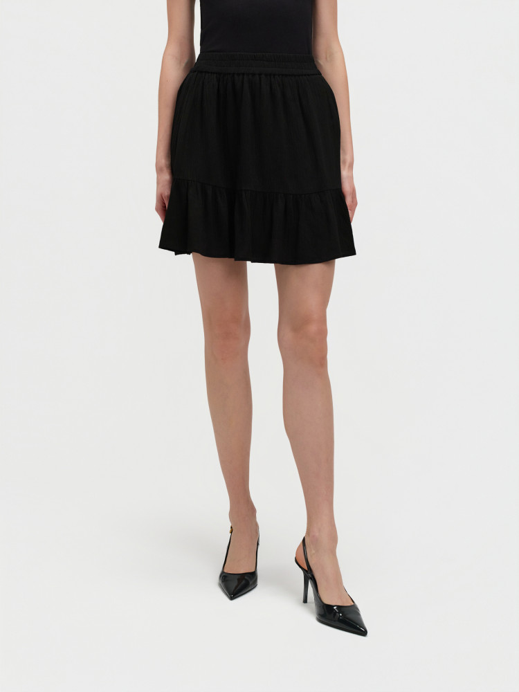 Rozkloszowana spódnica z wiskozy 