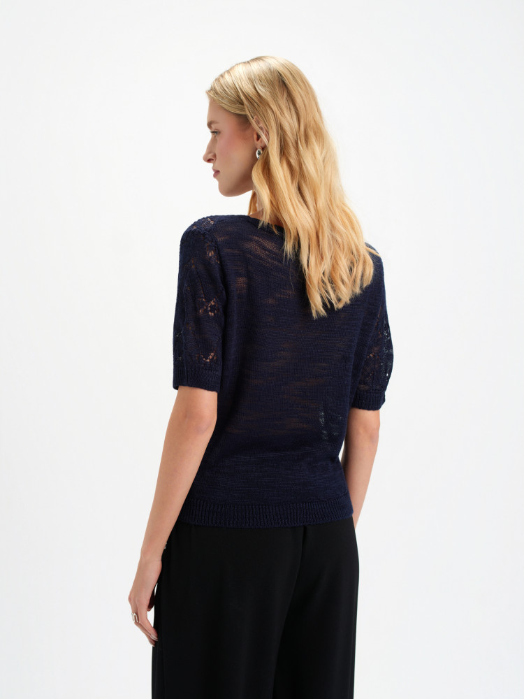 Sweter z krótkim rękawem